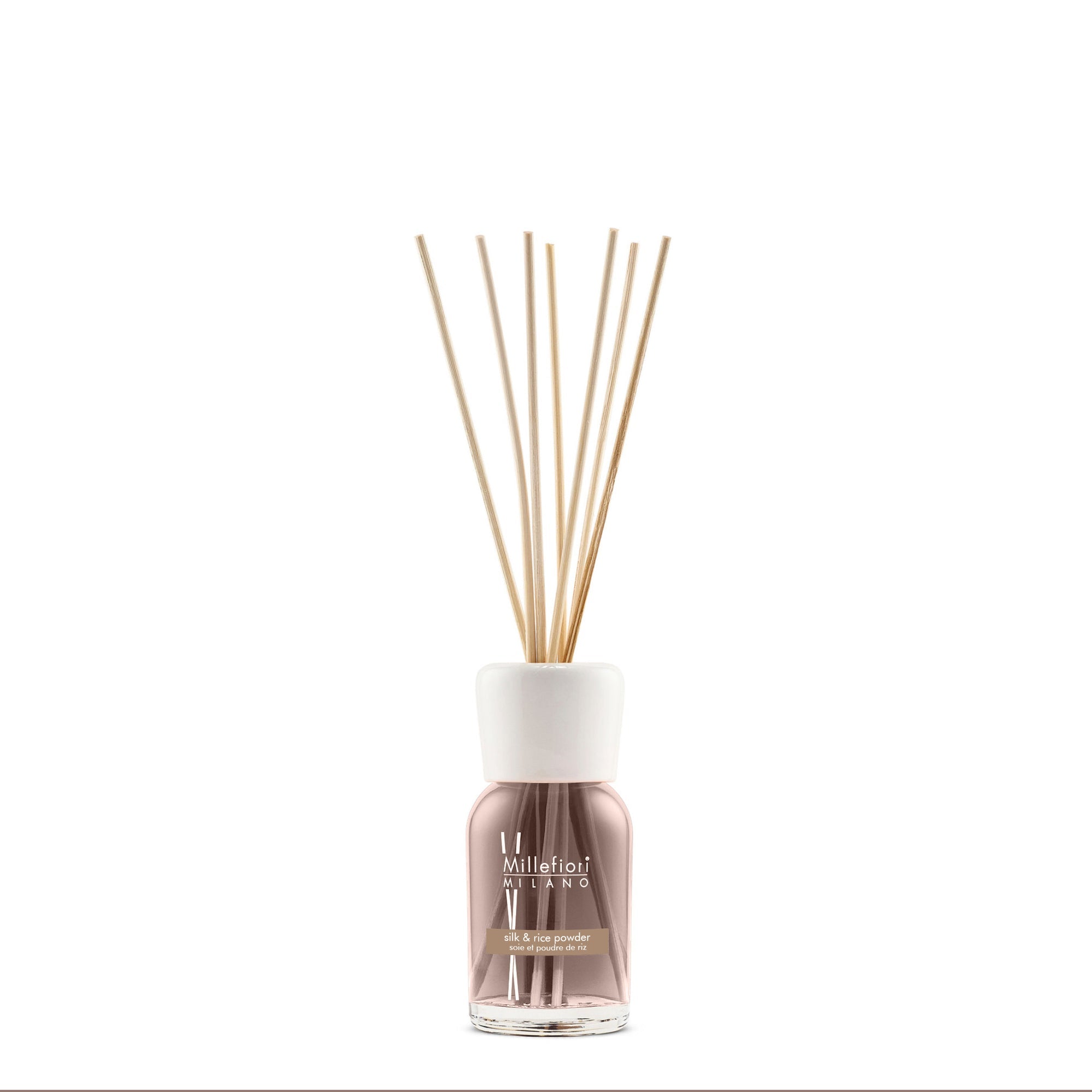 Millefiori Milano Reed Diffuser Silk & Rice Powder