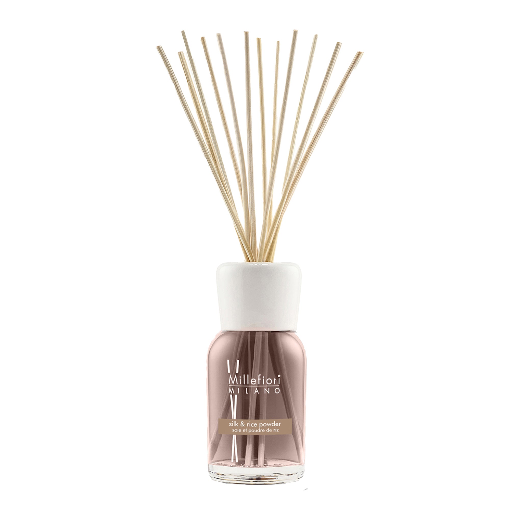 Millefiori Milano Reed Diffuser Silk & Rice Powder