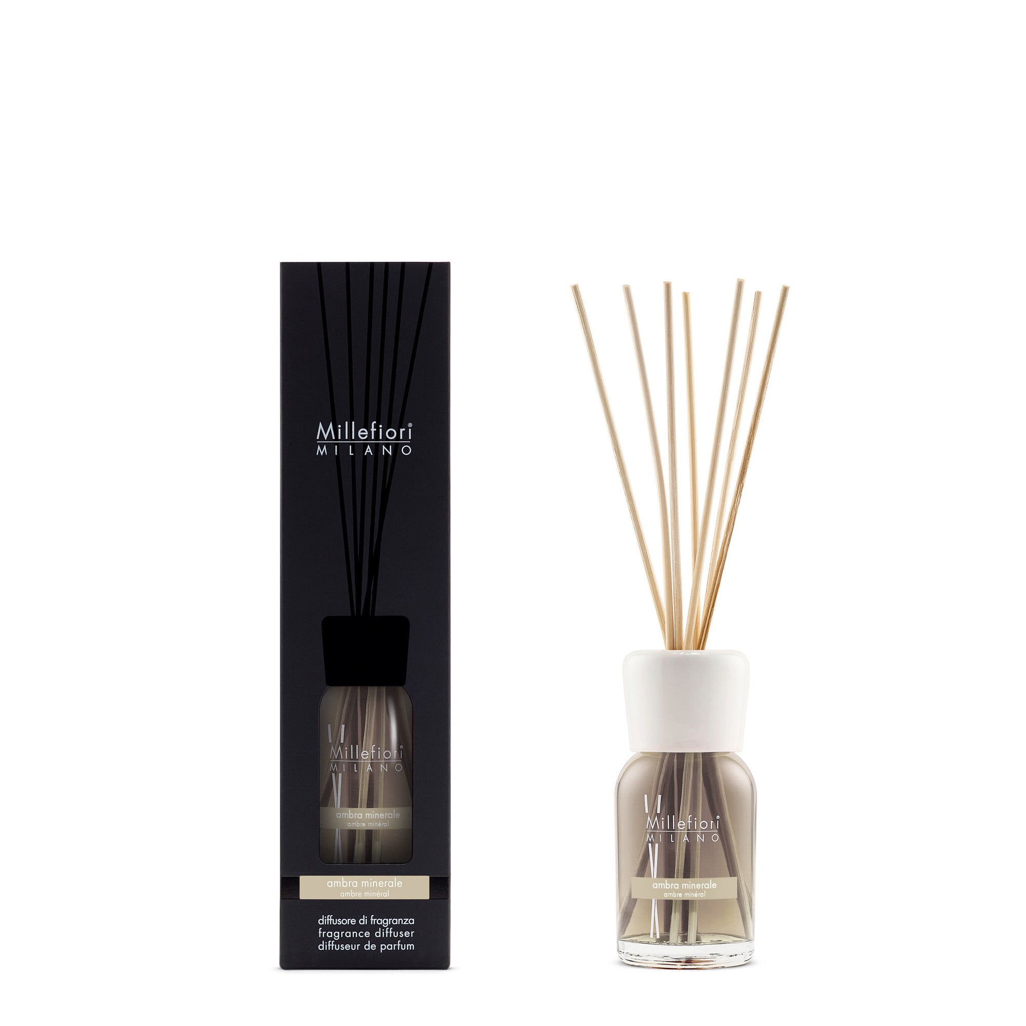 Millefiori Milano Reed Diffuser Ambra Minerale