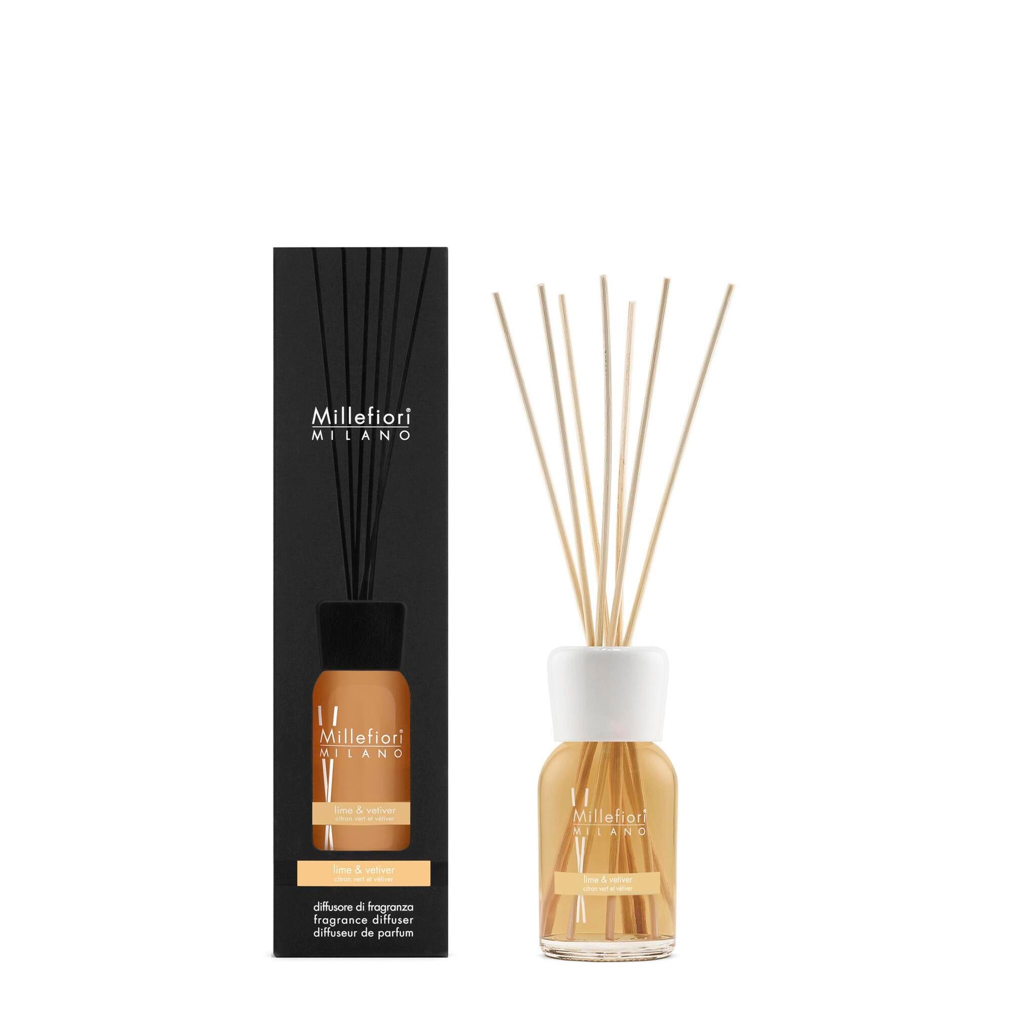 Millefiori Milano Diffuseur À Bâtonnets Citron Vert & Vétiver