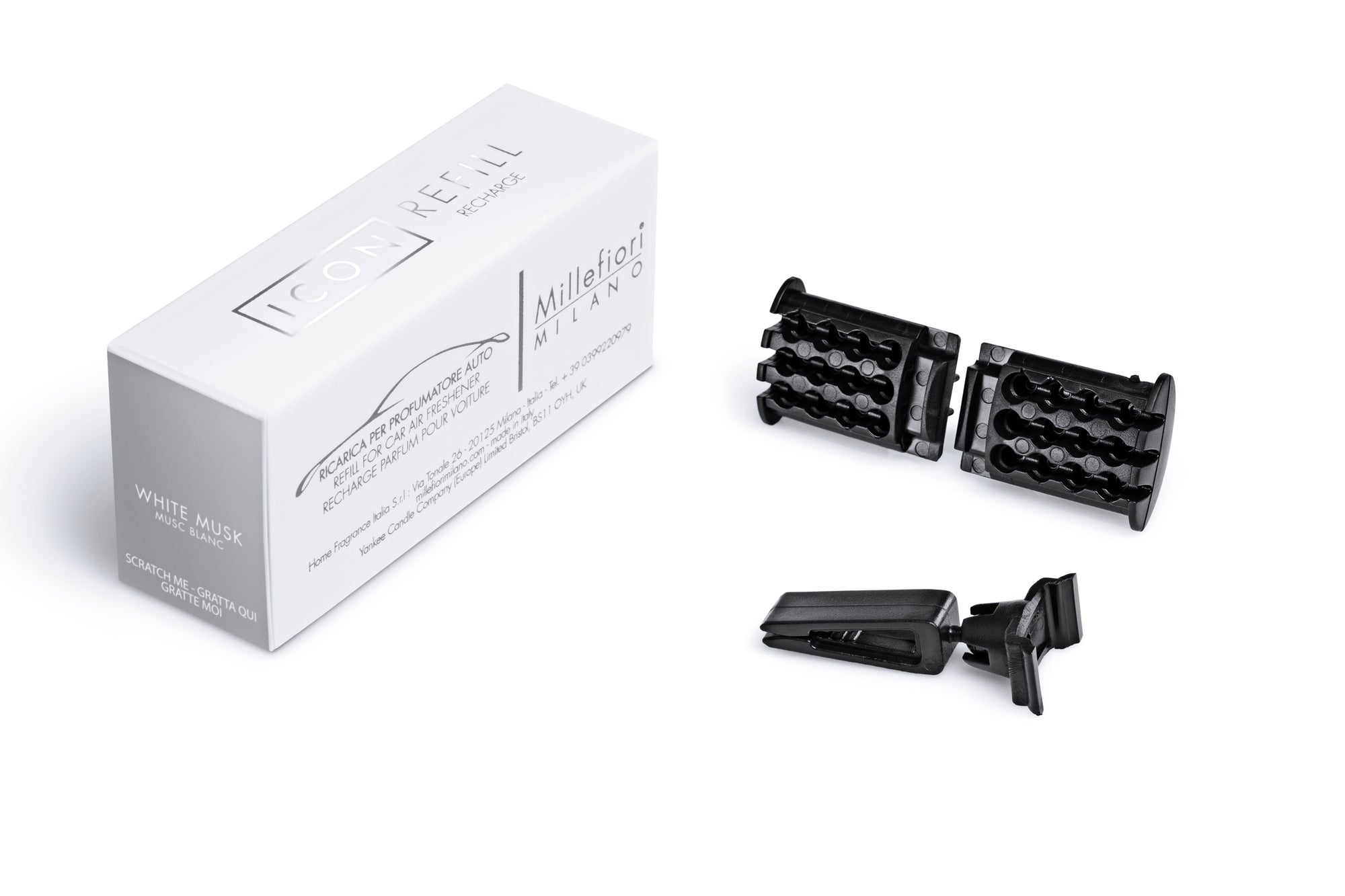 Icon Recharge pour Diffuseur de Voiture Musc Blanc