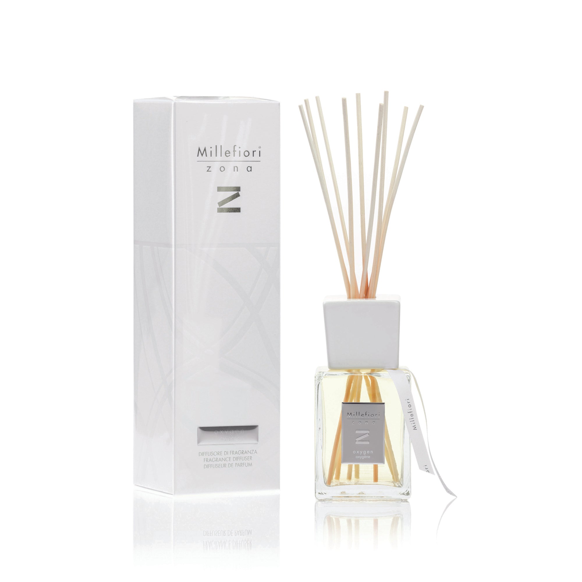ミッレフィオーリ ZONA フレグランスディフューザー oxygen M 2本 Zona Reed Diffuser Oxygen – Millefiori Milano