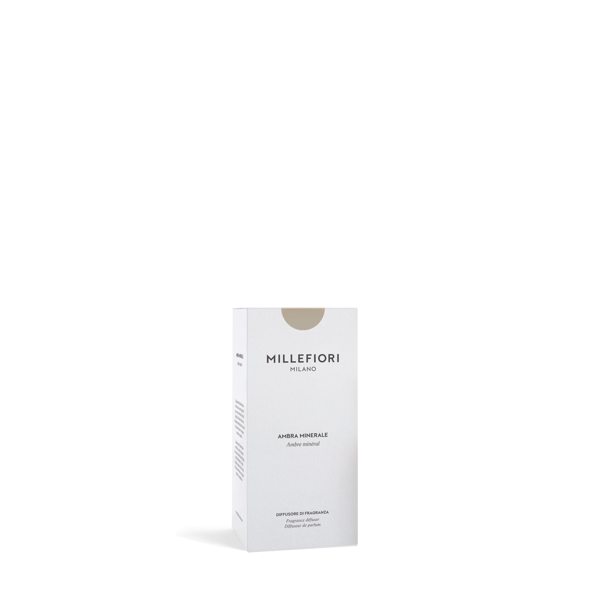 Millefiori Milano Raumduft mit Stäbchen Ambra Minerale