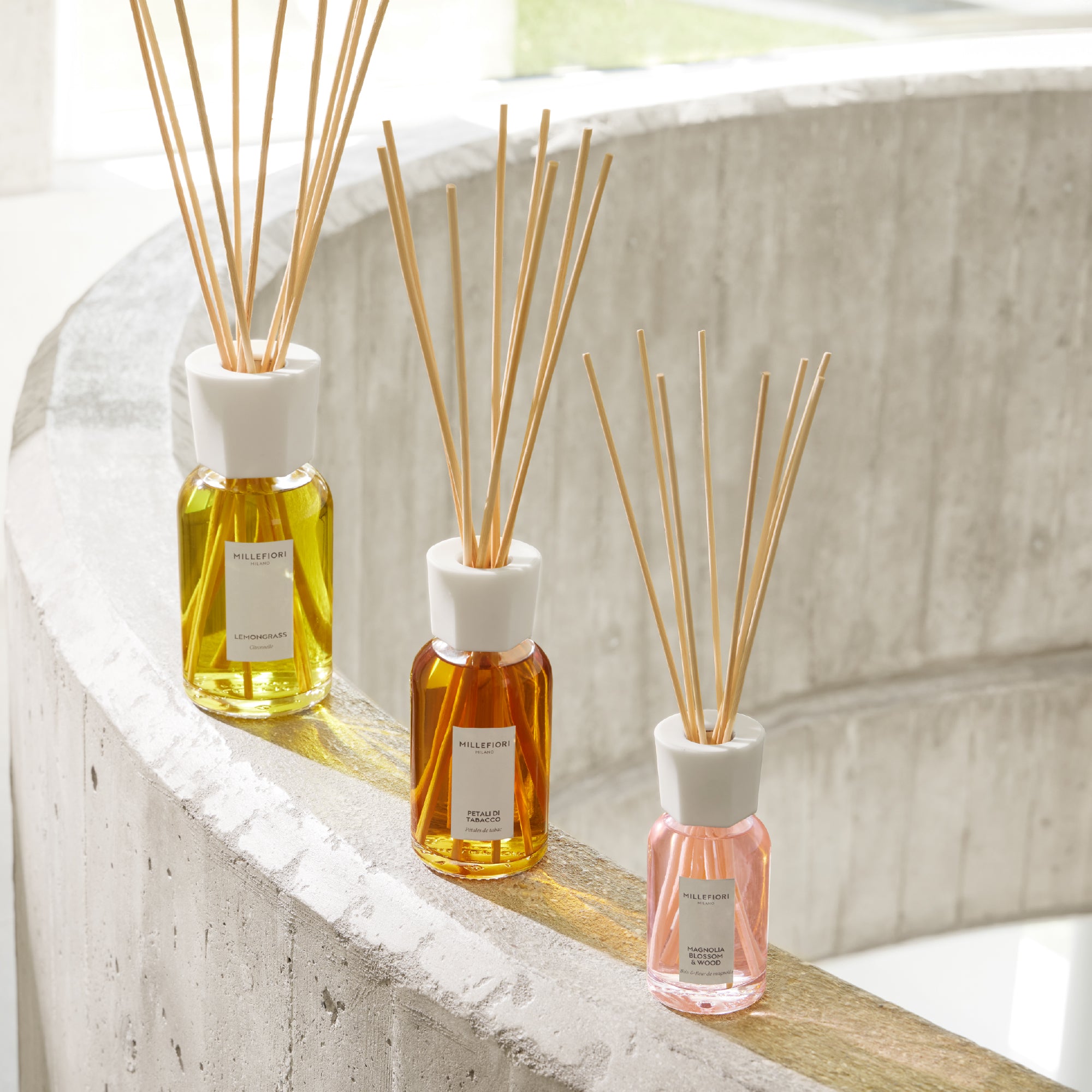 Milano Reed Diffuser Lemongrass | Millefiori Milano