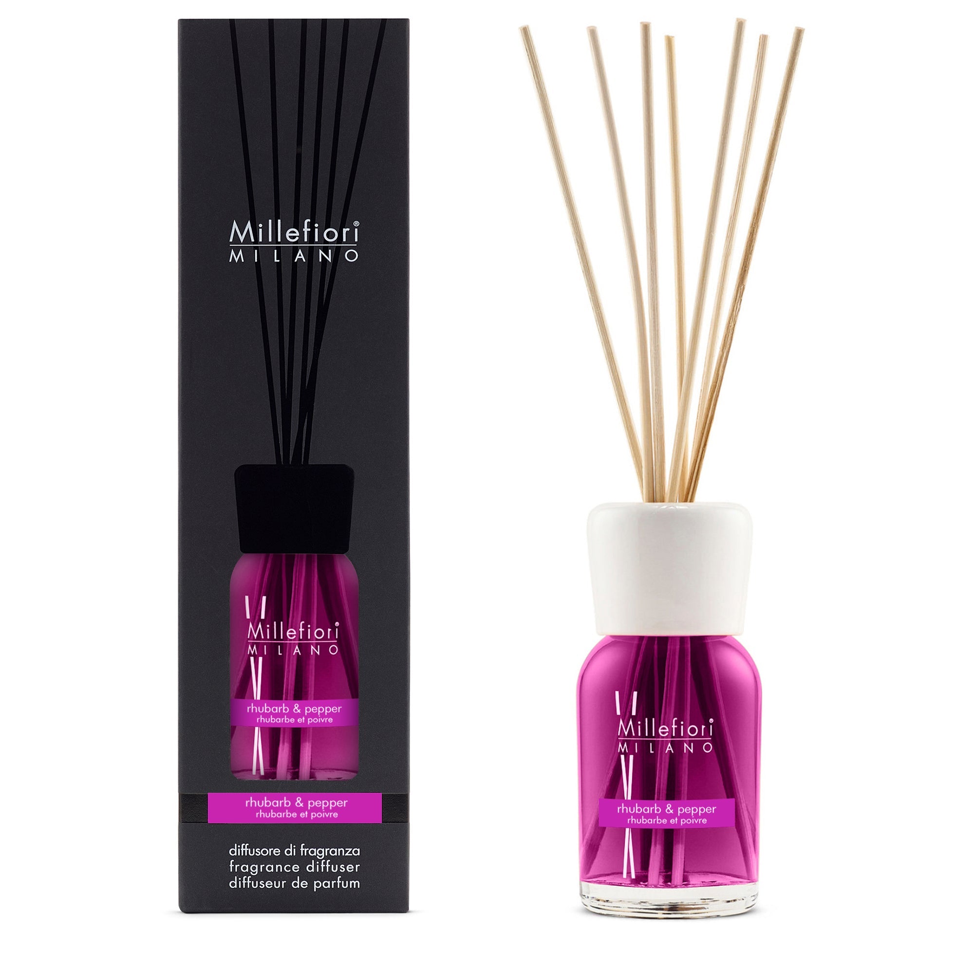 Millefiori Milano Diffusore A Bastoncini Rhubarb & Pepper