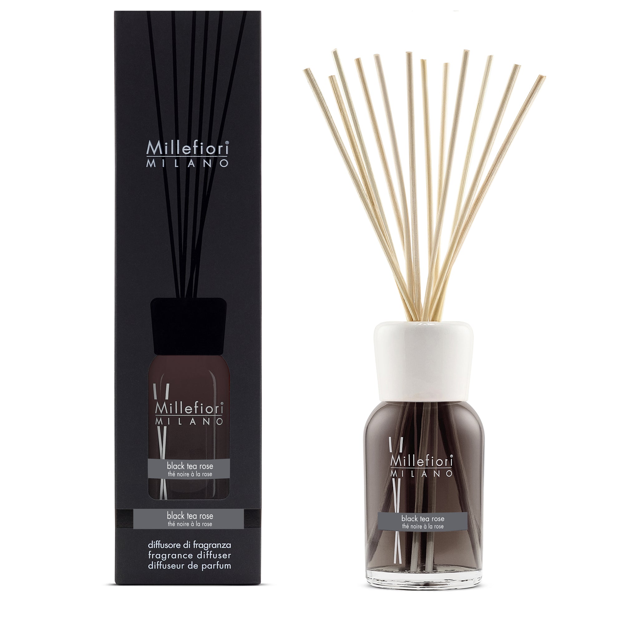 Milano Diffusore A Bastoncini Black Tea Rose