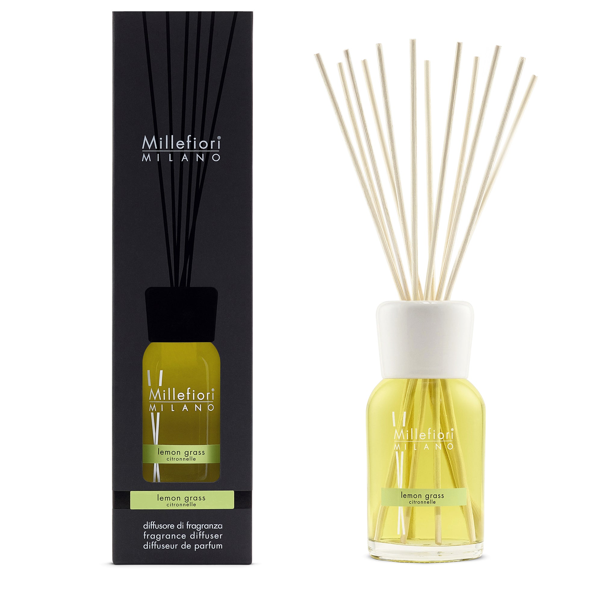 Millefiori Milano Diffusore A Bastoncini Lemon Grass