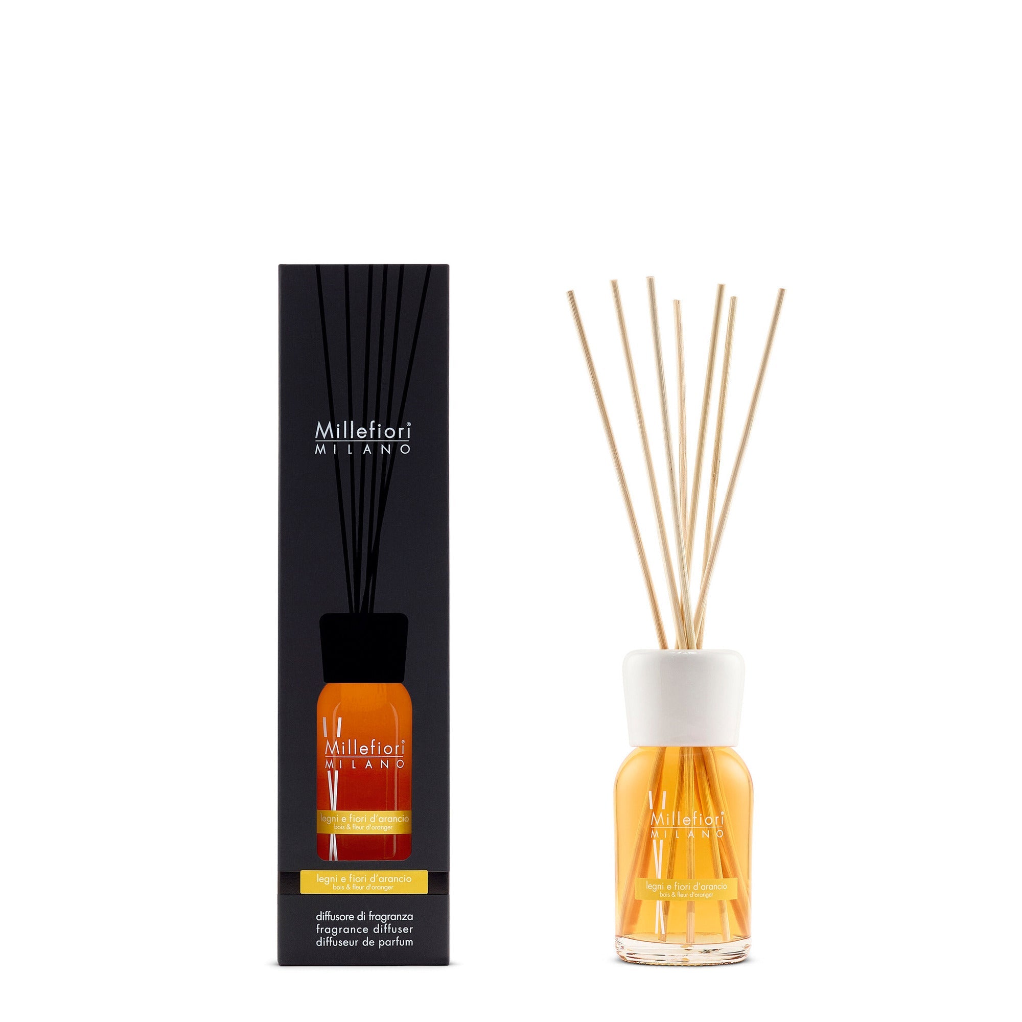 Millefiori Milano Diffusore A Bastoncini Legni & Fiori D'Arancio