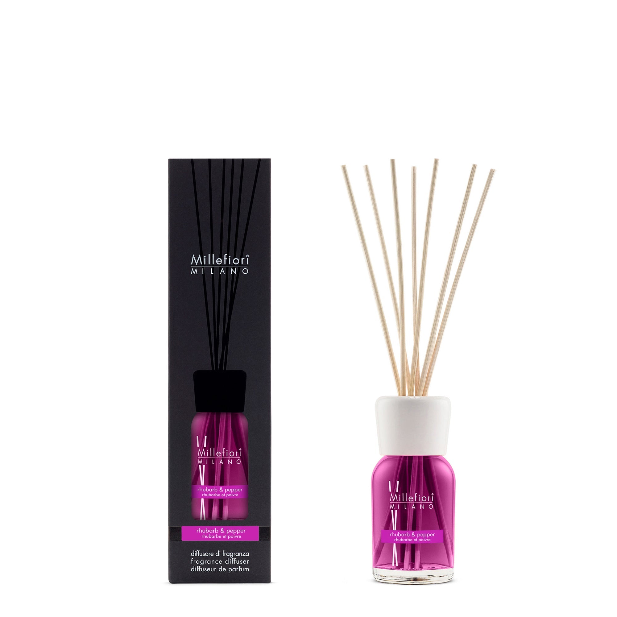 Millefiori Milano Diffusore A Bastoncini Rhubarb & Pepper