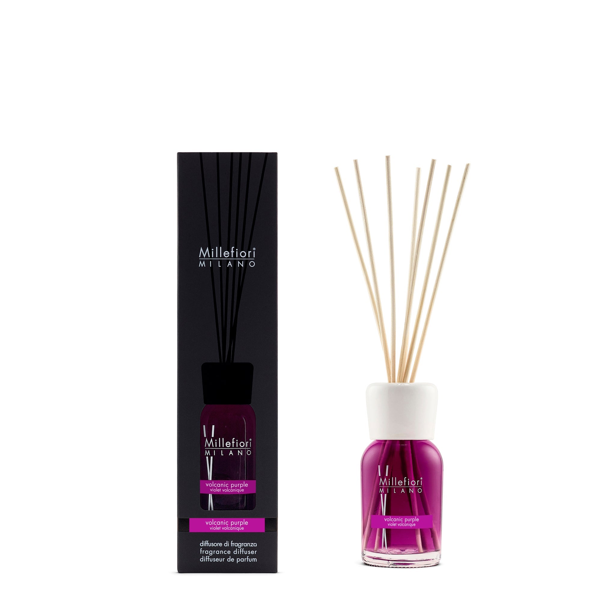Millefiori Milano Diffusore A Bastoncini Volcanic Purple