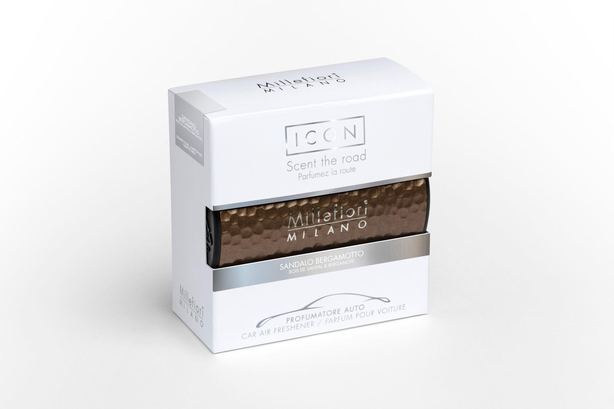 ICON CAR FRESHENER METAL SHADES SANDALWOOD BERGAMOT