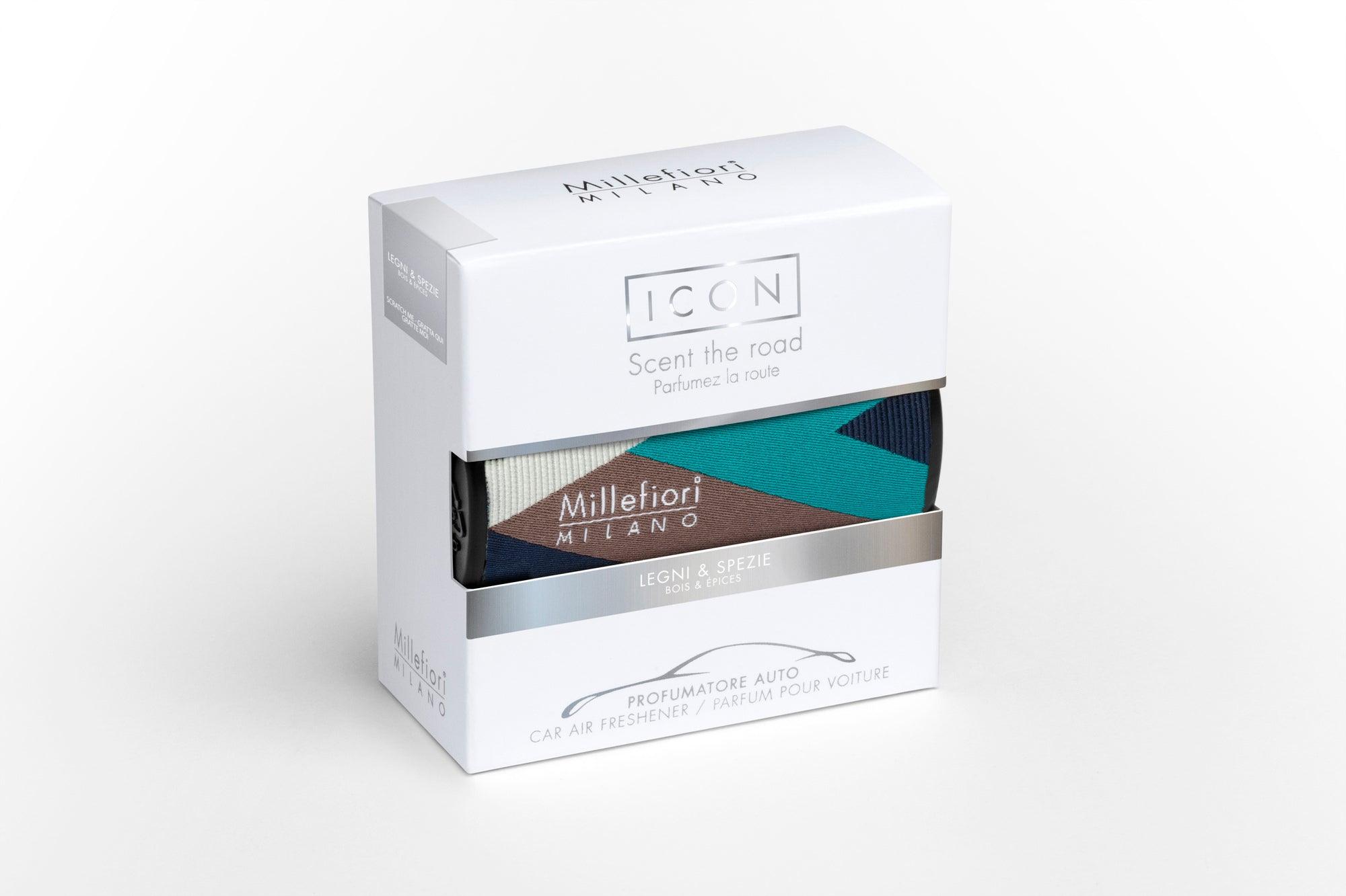 ICON PROFUMATORE PER AUTO TEXTILE GEOMETRIC LEGNI & SPEZIE