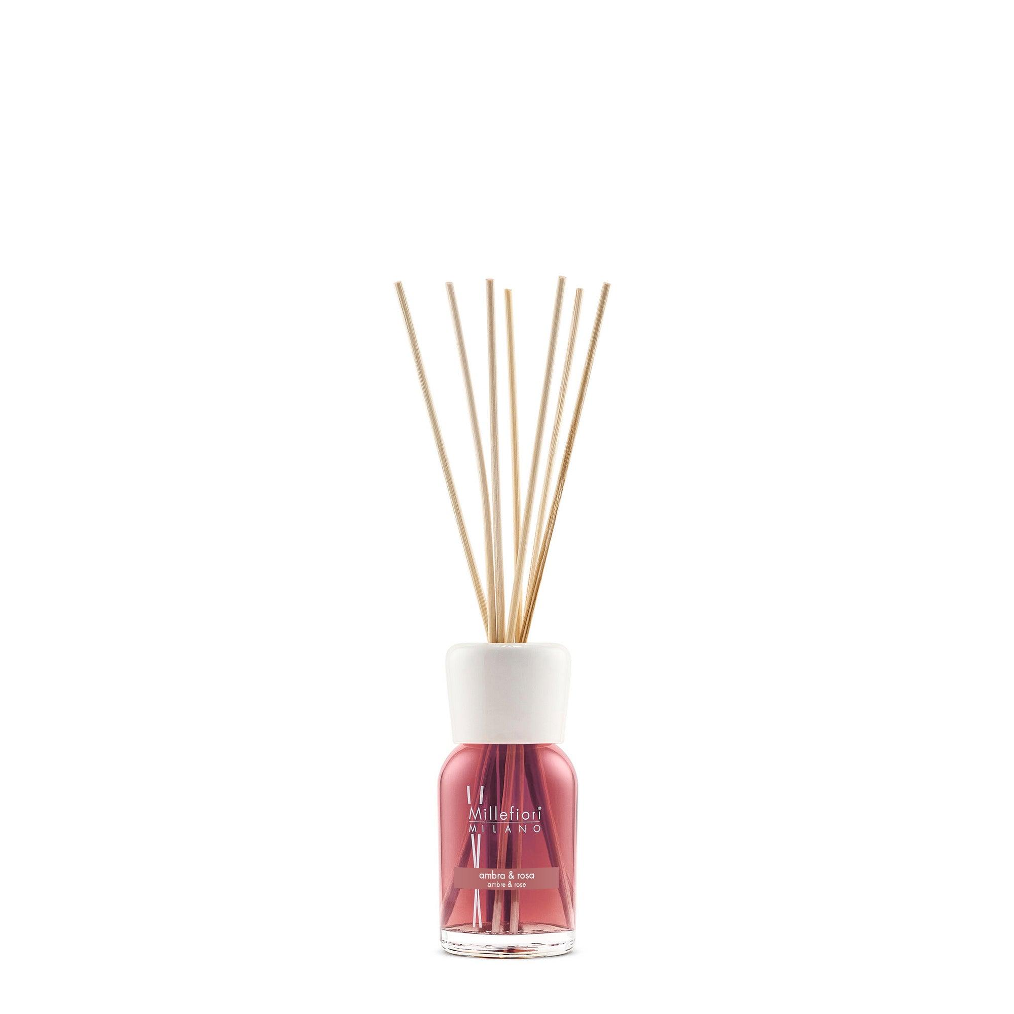 MILLEFIORI MILANO REED DIFFUSER AMBRA & ROSA