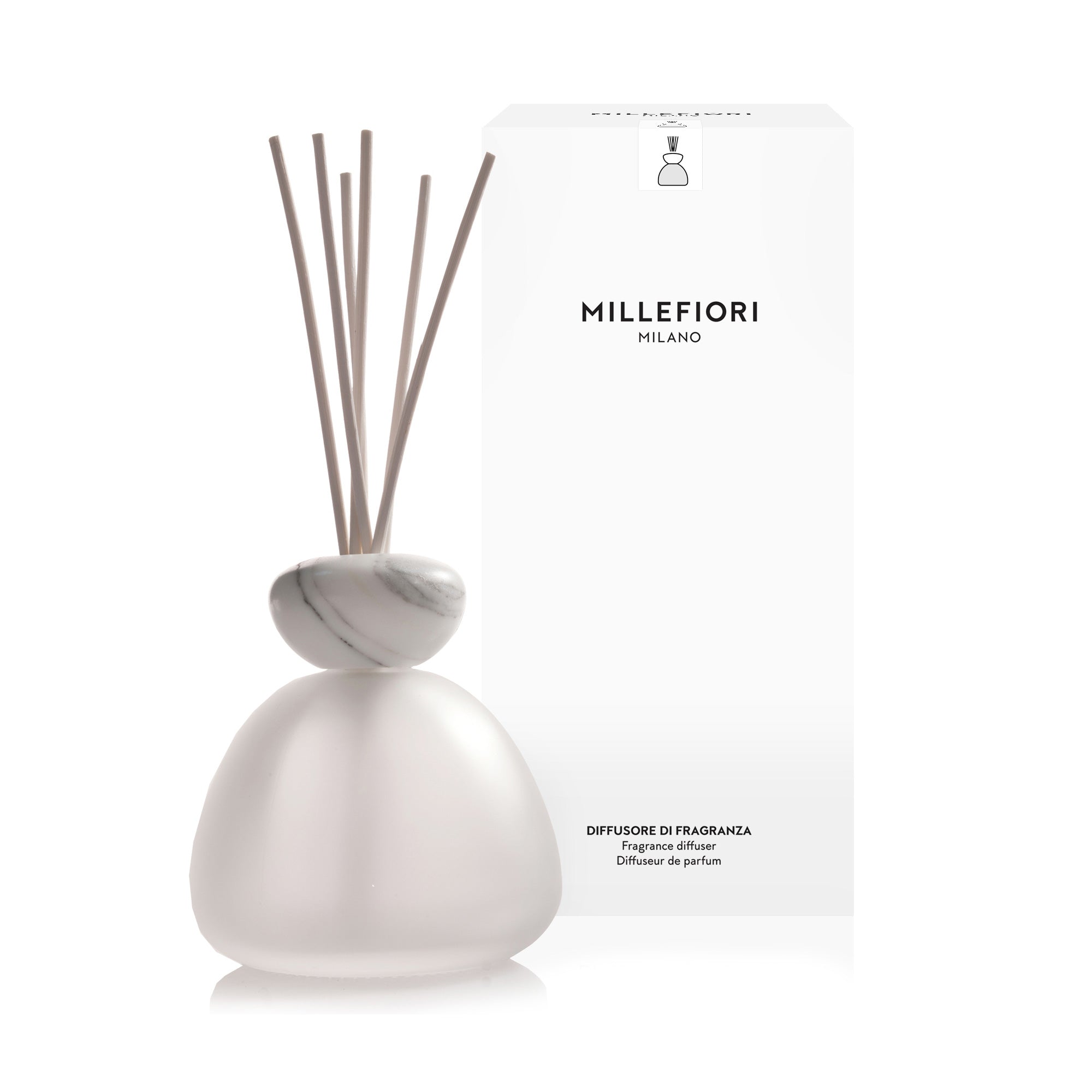 Air Design Diffusore Marble Satinato Con Tappo Bianco