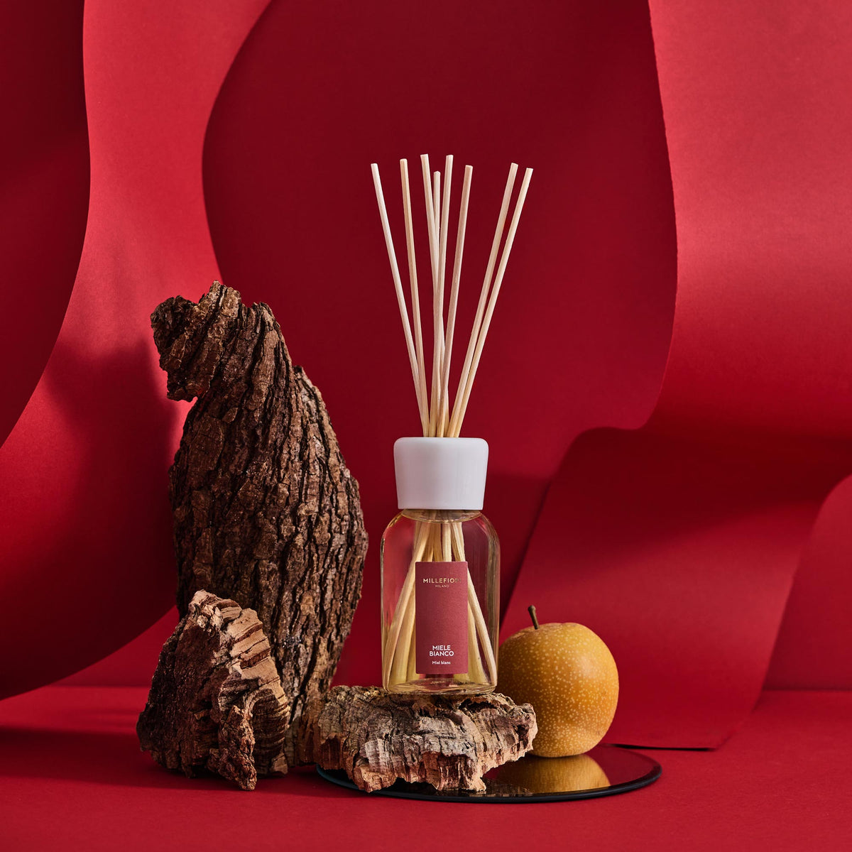 Milano Reed Diffuser Reed Diffuser 250ml Miele Bianco – Millefiori Milano